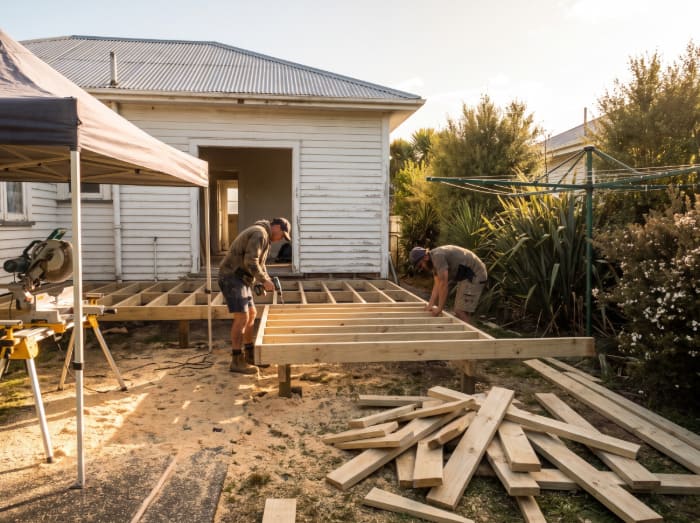 Timber deck and pergola build