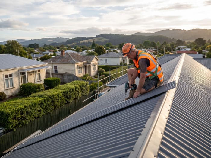 Re-roof and long-run roofing work
